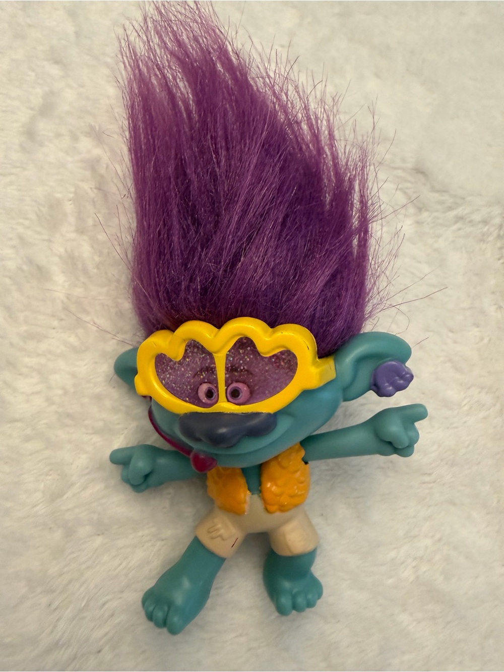 2020 McDonald's Trolls World Tour #3 PARTY BRANCH Figure Happy Meal Toy